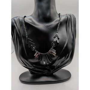 Hematite Stone Necklace With Rectangle‎ Beads